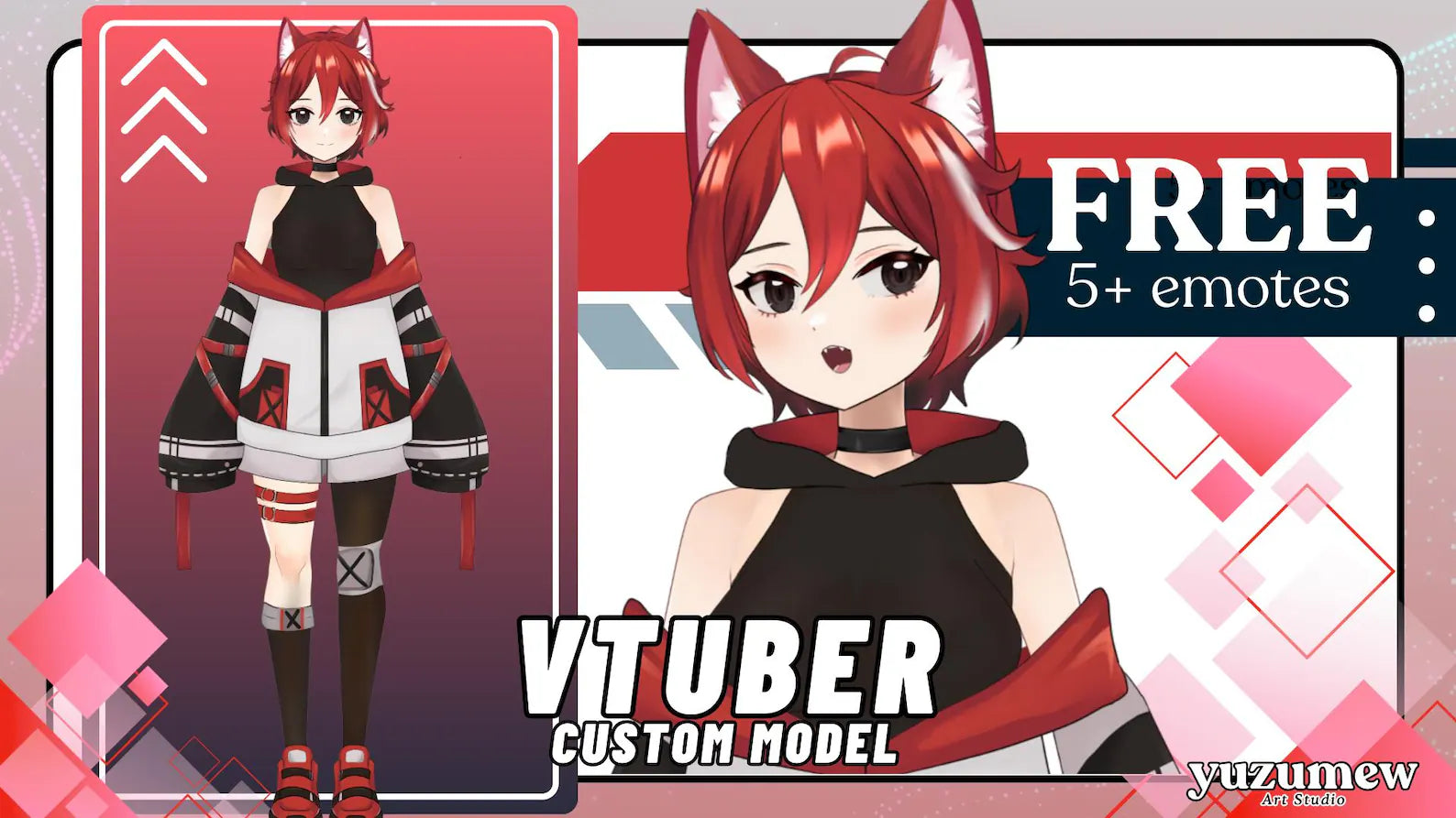 Custom Vtuber Model: Live2D Avatar, Full Rigging (Digital Art)